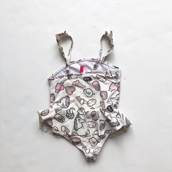 Betsy Johnson unicorn print swimsuit GUC 3T - Picture 5 of 5